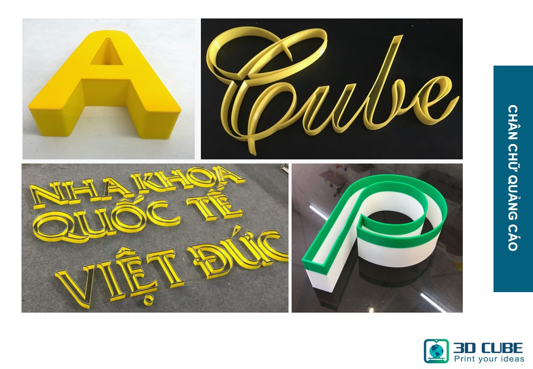 Chân chữ quảng cáo